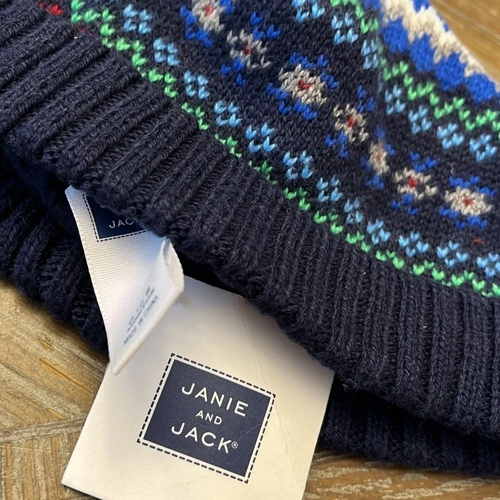Janie and Jack Colorful Knit Beanie new with tags 0-6 Mnths